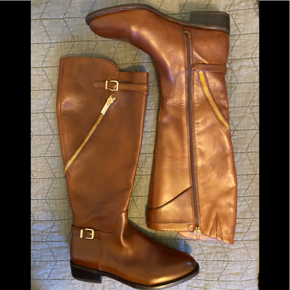 Gianni Bini Brown Leather Dressage Boots
